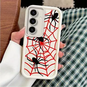 1 Piece Red spider web For Samsung A15 5G Flexible Durable A15 5G Edition Ideal For Casual