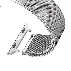 Stainless Steel Mesh Band for Apple Watch Series 11/10/9/8/7/6/5/4/3/SE/Ultra 3 | Secure Magnetic Clasp, Adjustable Wristband, Sleek Design, Premium Finish, for Men & Women, Tech Enthusiasts