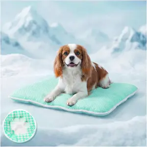 Cooling Mat  Bed mat, Extra-Thick  Crate Pad,  Bed, Washable Pet-Safe Magic Cooling Pad for Dogs Cats, Long Lasting Cooling for Crate Bed Indoor Outdoor Summer, 30x20, Mint