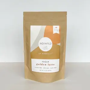 Vegan Golden Latte Turmeric ginger black pepper spicy savory golden milk golden mylk organic gf dairy fr ee