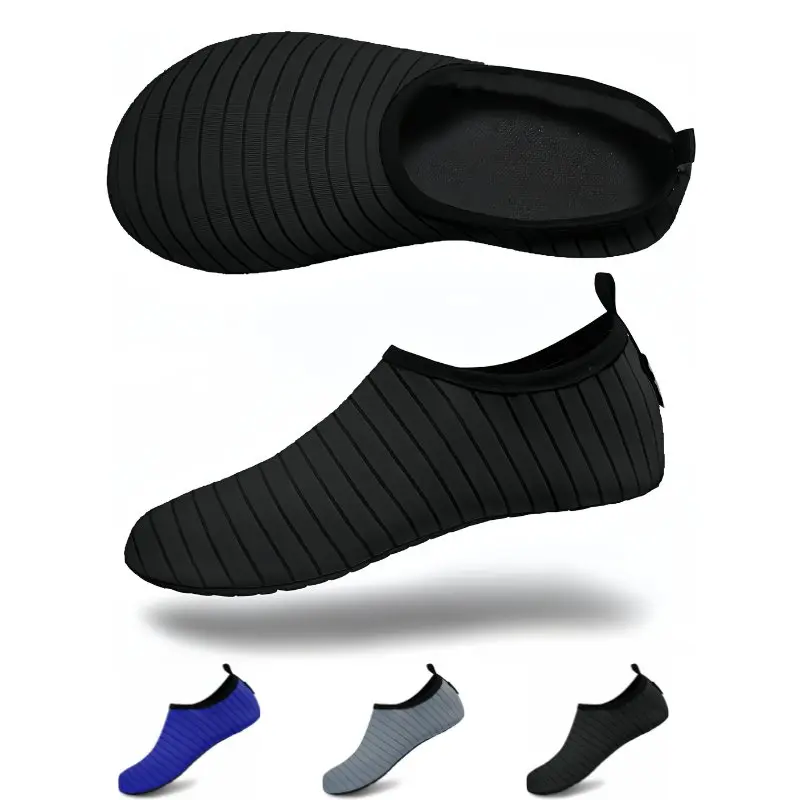 Unisex Barefoot Water Shoes - Lightweight Skin-Friendly Breathable Cloth Footwear, Non-Slip Sole, Foldable Flexible Slip-On, Casual Fashion Watershoes for Travel, Indoor Activities, All Seasons, Skin Friendly Women's Water Shoes