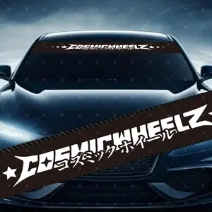 Shiny Sport Letter Car Windshield Sticker, Decorative Vinyl Decal, Scratch Cover Waterproof UV Protection, Fits All Cars, Vehicle Exterior Decoration