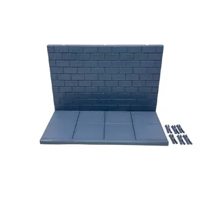 Diorama Stackable Extendable Brick Wall  & sidewalk