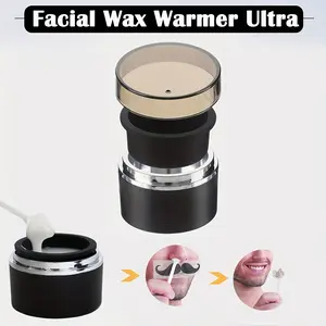 Mini USB Wax Warmer with Pot, Portable Fast Heater for Nose, Ear, Facial, Eyebrow, Lip, Bikini and Underarm - Easy Clean, Compact for Home & Travel Waxing, Wax Heater Hair Removal, Hair Removal Product