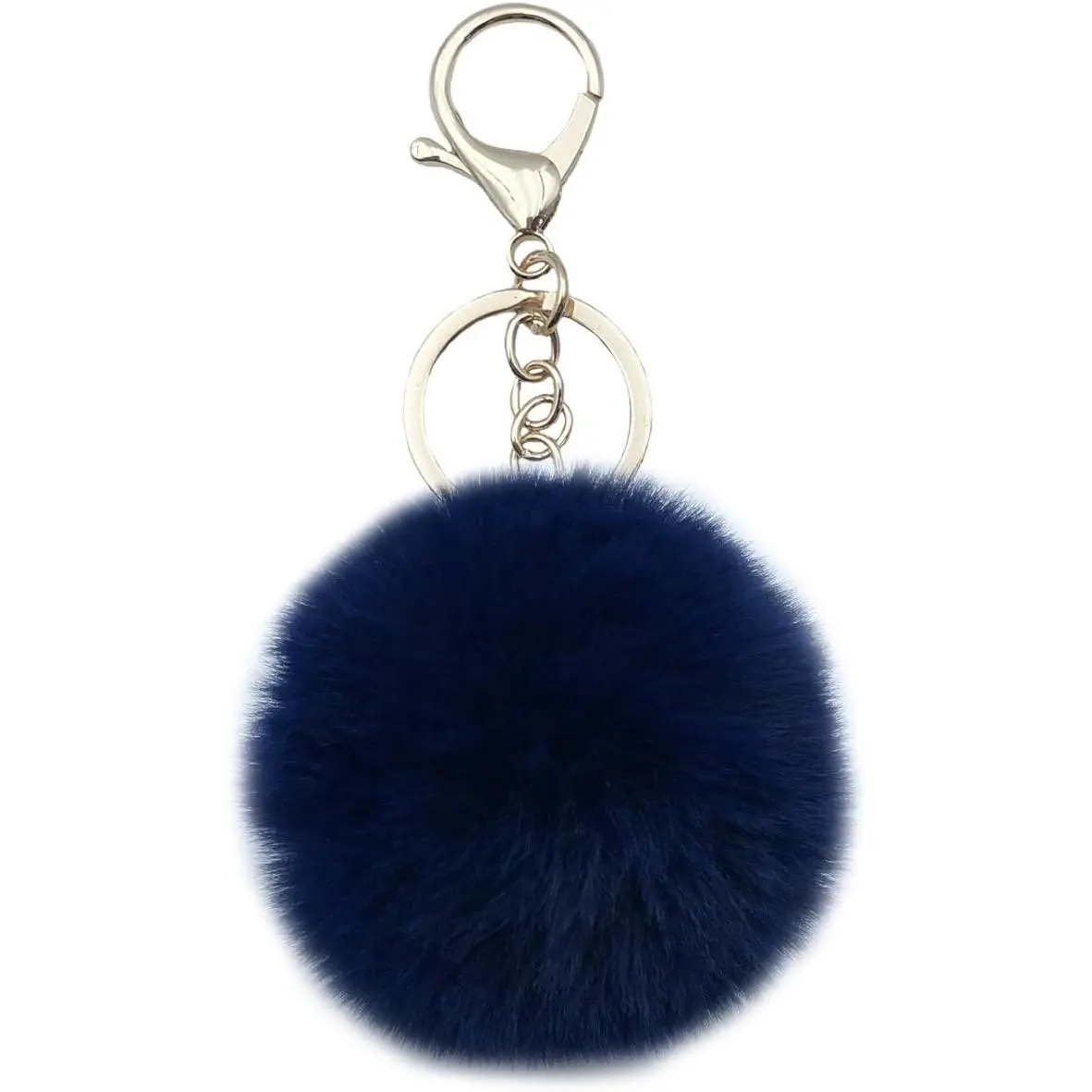 Kawaii Bag Charm Keychain, Large 10cm Fluffy Faux Fur Pom Pom, Cute Collectibles and Accessories for Bag Charm Styling, Kawaii Accessories