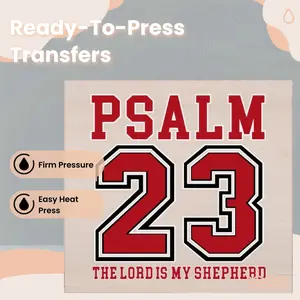 Psalm 23 DTF Transfer | Ready to Press Tshirt Transfers