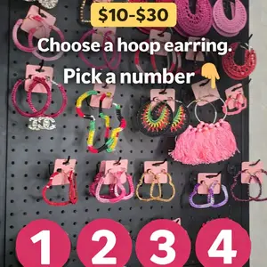 The Hoop Connection hoop Earrings Choose a Number 1 -100 Unique Styles for Every Look