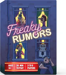 Freaky Rumors — A Hilarious Party Games for Social Gatherings (3-6 Players), Ice Breaker Card Games for Adults & Family Game Night, Fun Board Game for Teens, Adults & Families