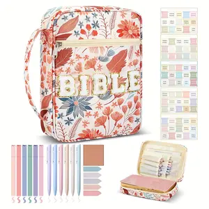 Women's Embroidered Bible Bag, Multi-Functional Shoulder & Handbag, Perfect Gift for Women or Parents, Ideal for Daily Use & Church Activities