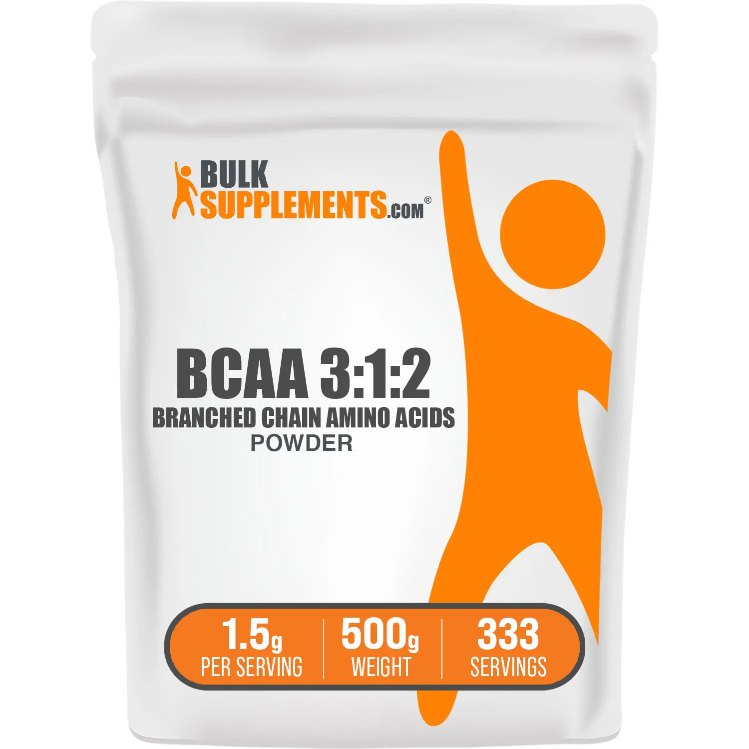 BulkSupplements - BCAA 3:1:2 Branched Chain Amino Acids Powder - Muscle Recovery - Liver Health - 500g - 1.5g per Serving