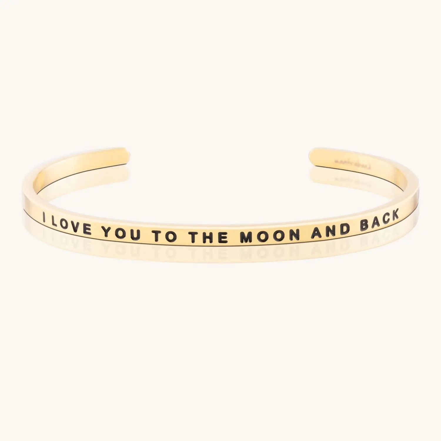 I LOVE YOU TO THE MOON AND BACK  - MantraBand Inspirational Jewelry Adjustable Trendy Bracelet