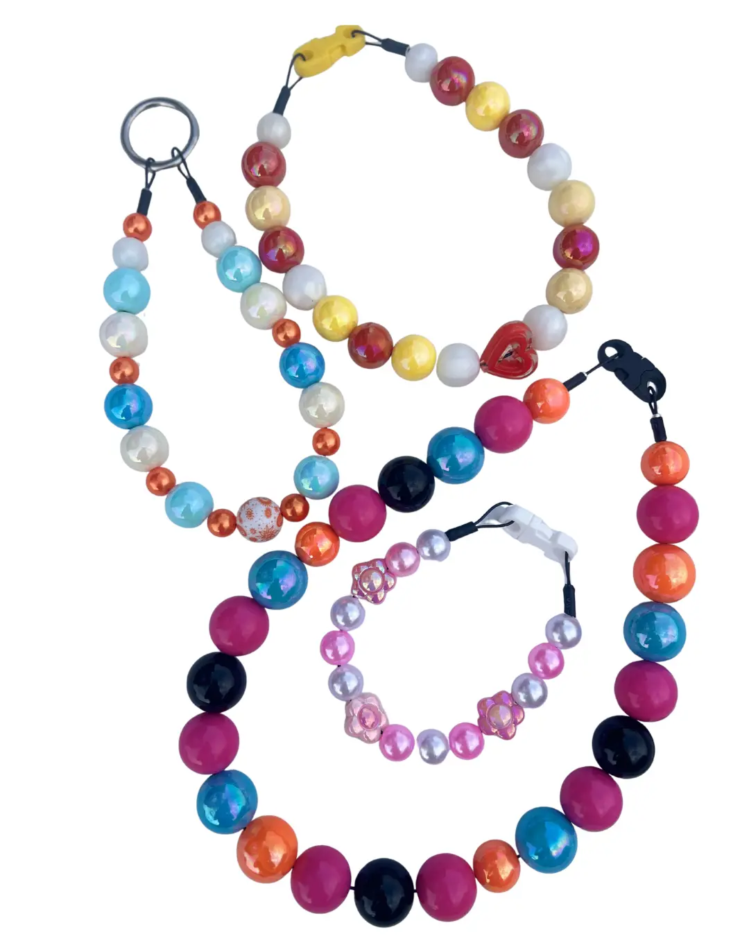 Handmade Beaded Dog Collar | Colorful Decorative Pet Accessory | Lightweight & Unique