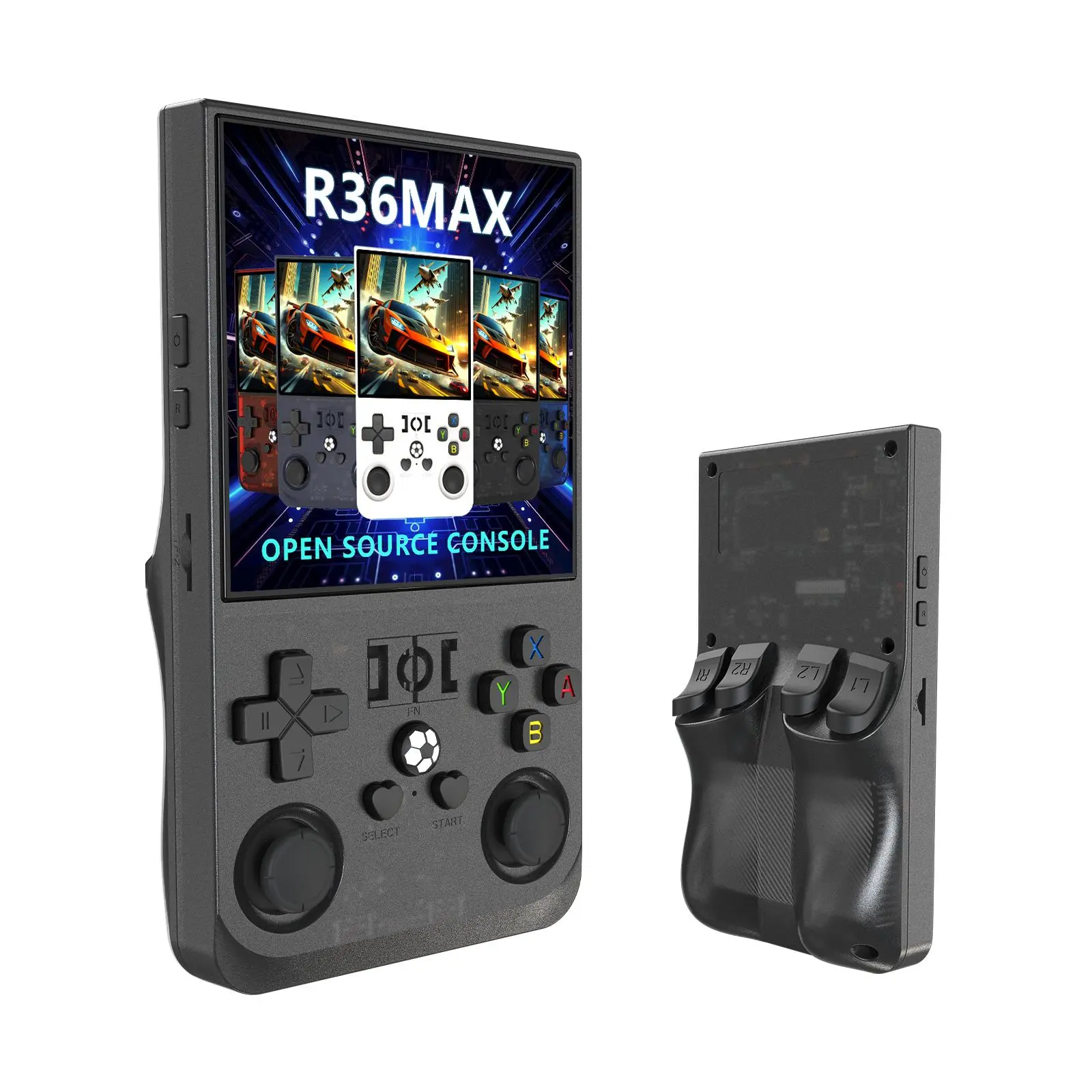 R36MAX Open Source Handheld Cordless Game Console, 4.0 Inch HD Screen Game Console, Portable Rechargeable Gaming Console, Gaming Console for Home & Travel, Protective, Game Night Gadget, Wireless Portable Console, Handheld Game Consoles