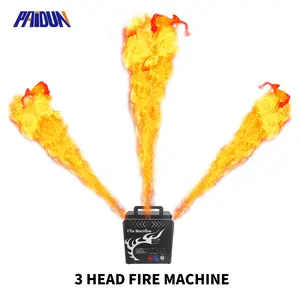 PAIDUN 330W 3Heads Fire Machine DMX512 Flame Thrower Stage Effect Music Show Event DJ Disco Performance