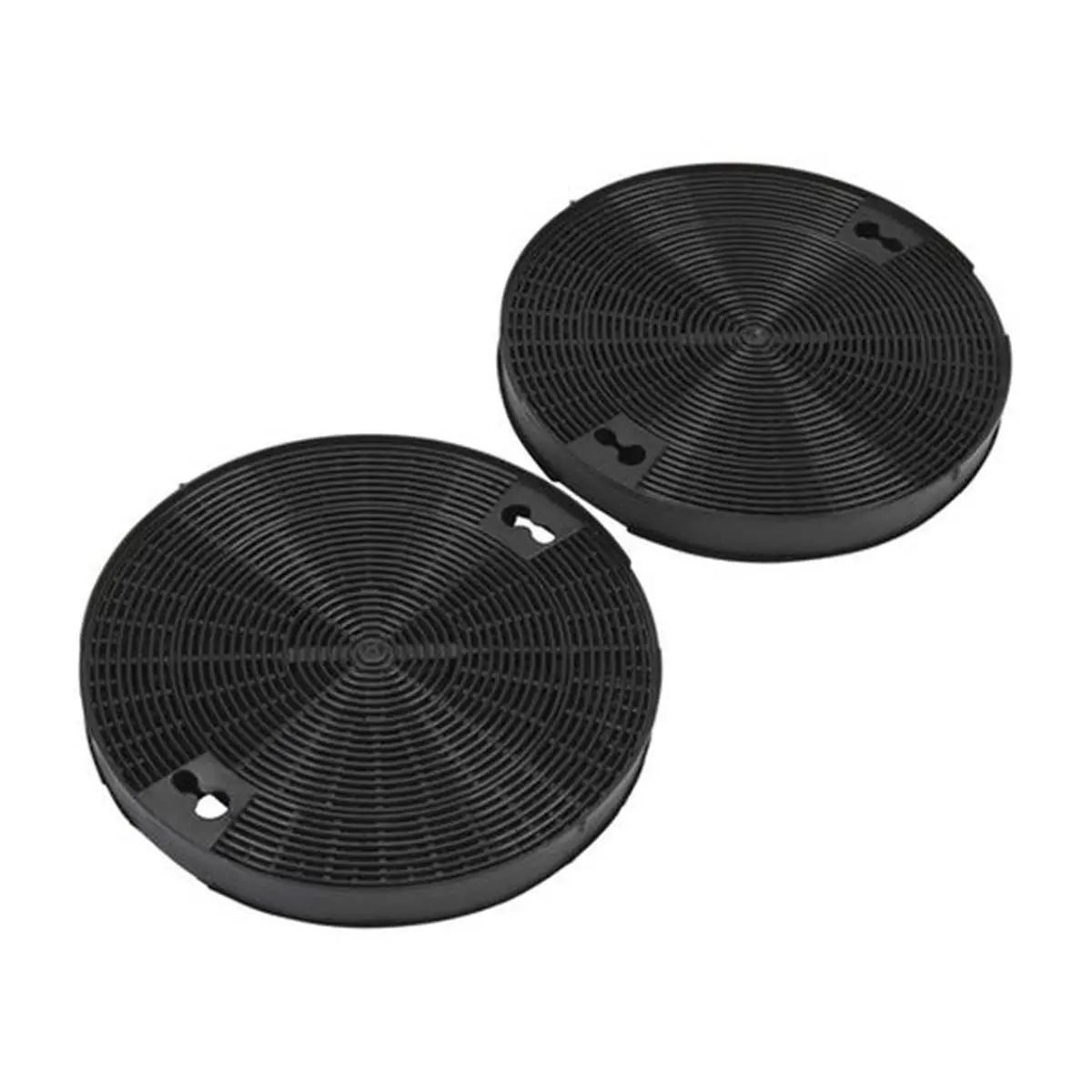 Whirlpool W10272068 Genuine OEM Round Charcoal Grease Trap Range Hood Replacement Filter, Universal Fit Set of 2, Enhances Equipment Performance, Enables Simple Reliable Installation, Set Of Two