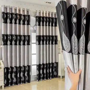 1pc Elegant Silver Block Curtains, Modern Artistic Style for Living Room, Bedroom, Balcony, Sun Blocking & Heat Insulation, Home Decoration Curtain