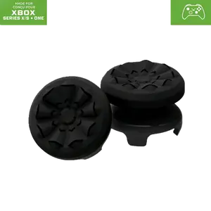 Game controllers suitable for Xbox One and Xbox Series X controllers, 2, 1 high-level, 1 mid-level, black rubber controllers, improve the accuracy of player controller aiming and triggering control controllers Console Thumb Grip