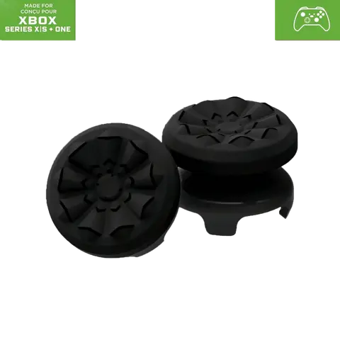 Game controllers suitable for Xbox One and Xbox Series X controllers, 2, 1 high-level, 1 mid-level, black rubber controllers, improve the accuracy of player controller aiming and triggering control controllers Console Thumb Grip