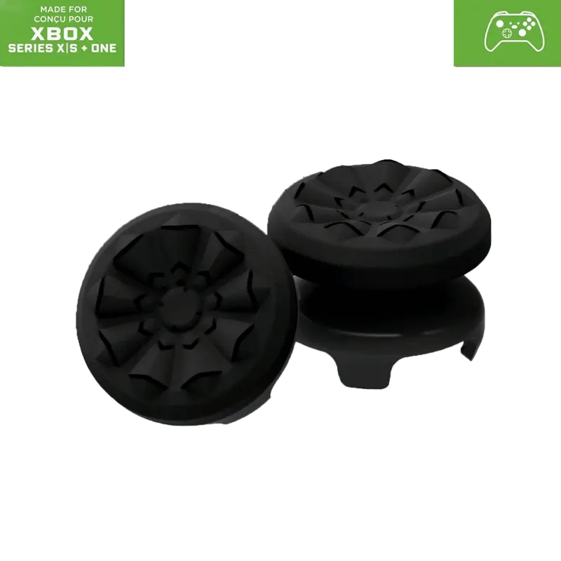 Game controllers suitable for Xbox One and Xbox Series X controllers, 2, 1 high-level, 1 mid-level, black rubber controllers, improve the accuracy of player controller aiming and triggering control controllers Console Thumb Grip