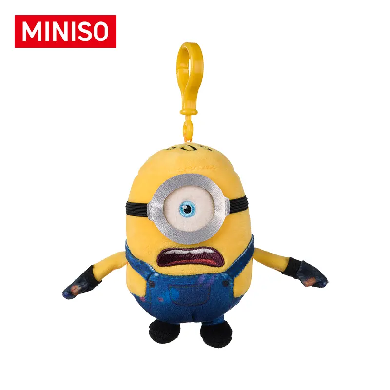 Minions x Monster Series No. 6 James Polyester Plush Character Keychain Accessory, Unisex Cute Collectibles Bag Charm Styling for Fans, Synthetic, Soft Touch, Back To School, Collectible Minion Ornament Gift, Polyesterban, Enthusiasts