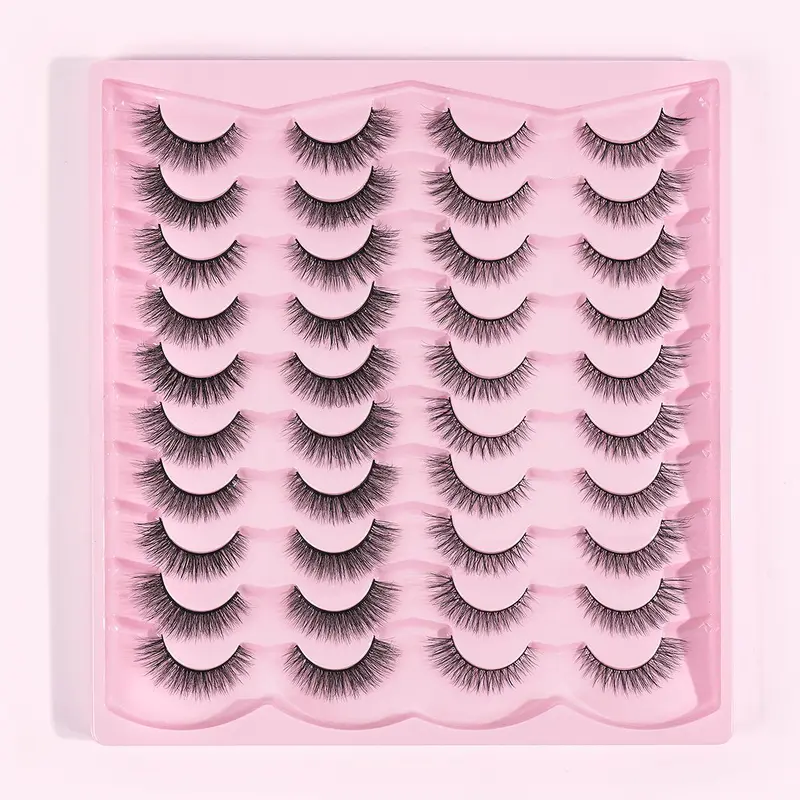 False Strip Lashes, Diy False Eyelashes, Voluminous False Eyelashes, Diy Volume Eyelashes, 20 Pairs 2 Sizes Wispy Faux Eyelashes, Natural Eyelash Extensions, Full & Half Faux Eyelashes, Lash Clusters Extension Set, Eyelashes Extensions Set