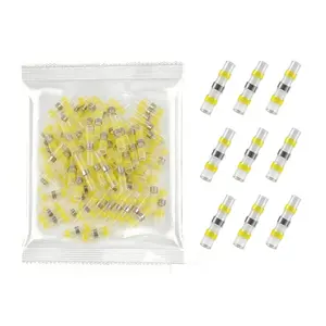 Heat Shrink Wire Connectors Kit, 50 PCS Waterproof Insulated Terminals, Electrical Crimping Connectors for Automotive Home DIY Cable Repair, Wire Connection Solutions & Installation Accessories.