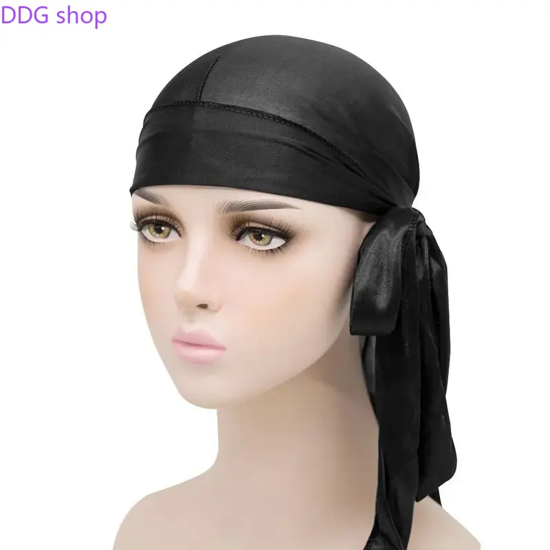 Premium Silky Satin Durag for Men & Women, Soft Comfortable Wave Cap, Fashion Pirate Style Do Rag for Cycling & Daily Wear, Perfect Father's Day Gift for Him, Breathable Lightweight Head Wrap,summervibes