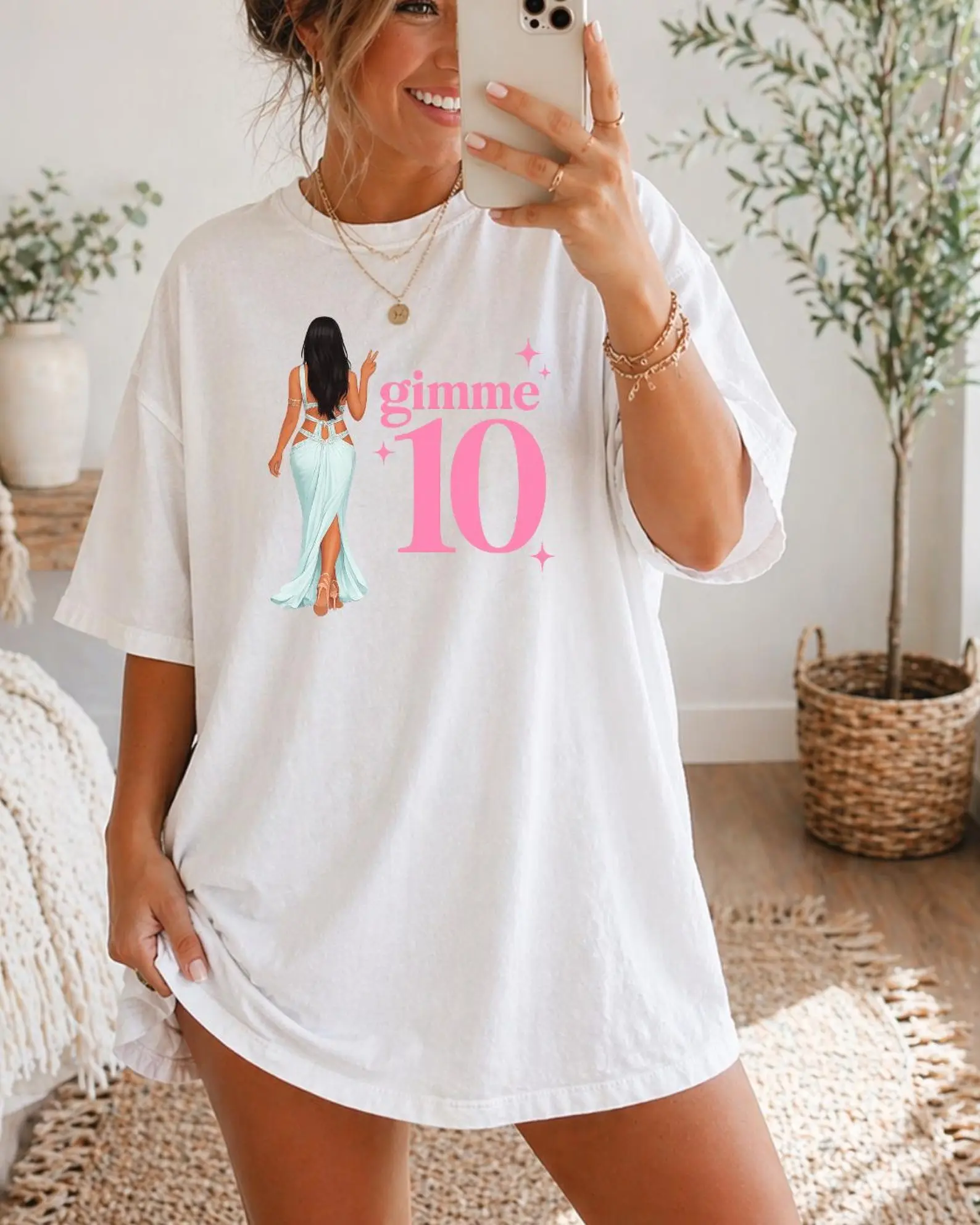 Gimme 10 Shirt | Love Island USA Inspired Tee | Melanie Season 8 T-Shirt | Faceless Islander Tee | Love Islander Tshirt |Melanie Love Island
