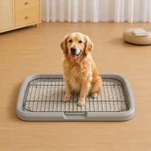 Mesh Dog Toilet Training Pad Holder - Splashproof, Easy-to-Clean Indoor Potty Tray for Puppies, 19.7"×25.6"