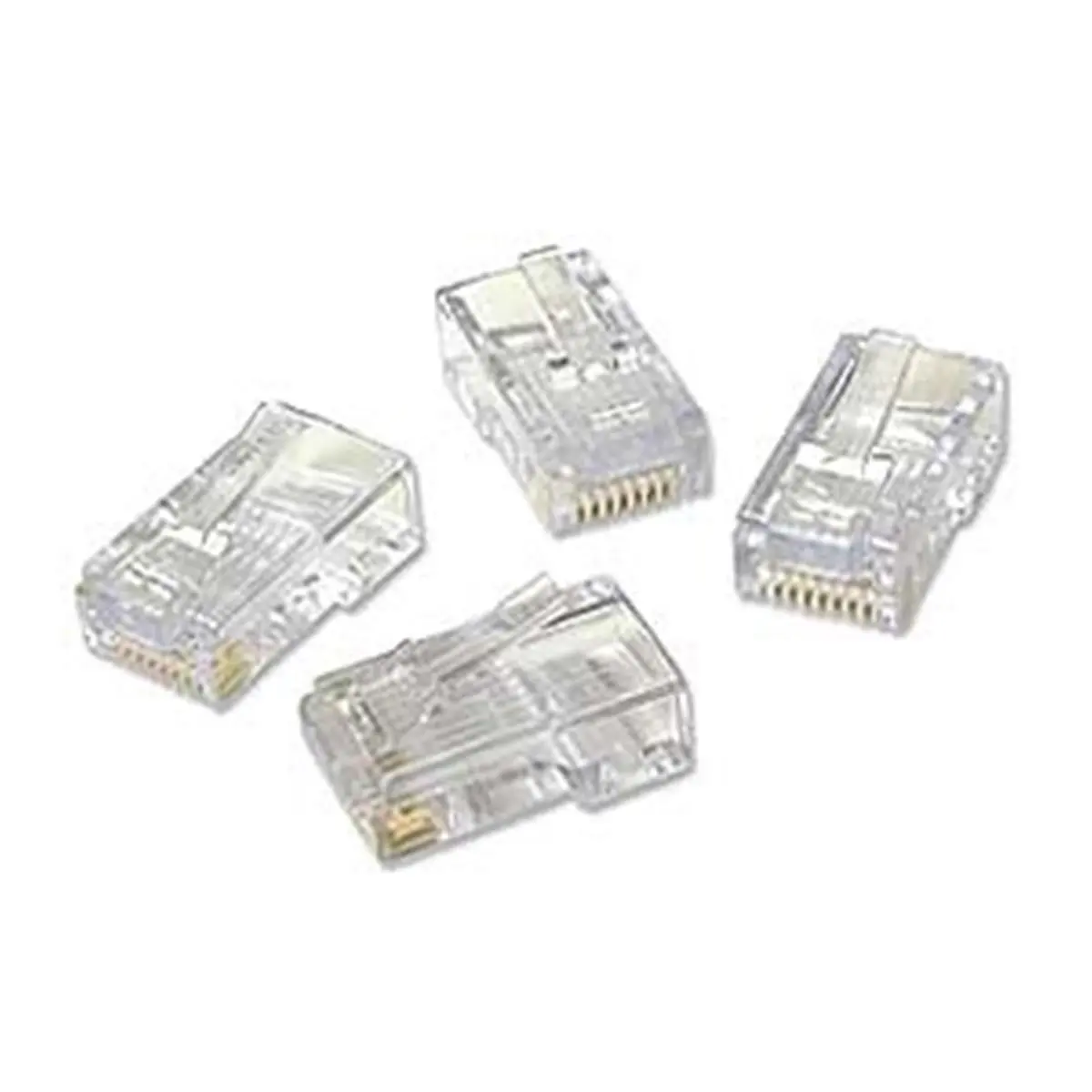 212 MAIN Platinum Tools Ez-RJ45 Cat5/5e Plug Connectors - 50 Pieces, Bulk Pack, Easy Insert, Wire Check