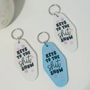 Keys to The Shit Show Retro Motel Keychains