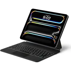 Keyboard Case for iPad Pro 12.9inch (2020/2021/2022), Magic-Style Magnetic Keyboard Case with Multi-Touch Trackpad, Multifunctional Keyboard, Floating Cantilever Stand Compatible with iPad Air 13inch(M2/M3/M4), Portable Rechargeable Keyboard