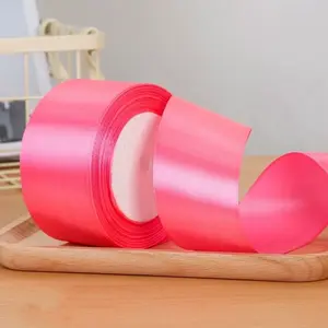 Solid Color Decorative Ribbon, DIY Handmade Bow Ribbon, Wedding Party Gift Box Packaging Ribbon, Holiday Gift Wrapping Supplies