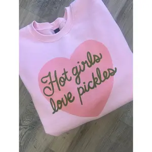 Hot Girls Love Pickles Graphic Top