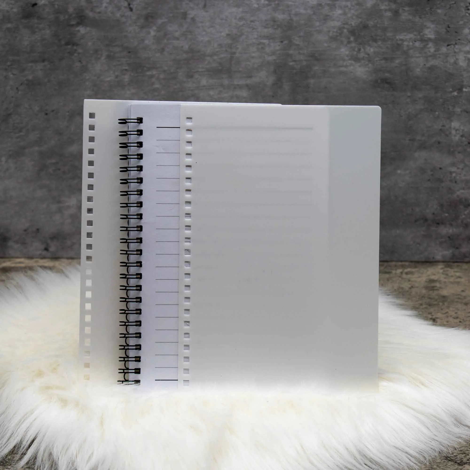 Plastic Sublimation Notebook with Side Cover Binding Plastic Sublimation Notebook with Side Cover Binding