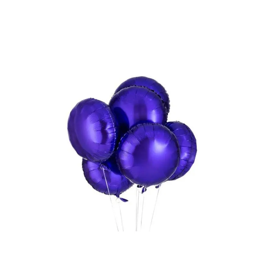Round Purple Foil Balloon