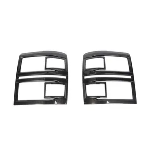 Red Bezel Front Headlamp Frame Trim Decor Cover for 2014-2015 Chevy Silverado, High-Quality ABS Auto Parts Accessories, UV Scratch-Resistant Coating, Easy DIY Installation Car Exterior Decoration, Accessories for Car Headlamps