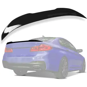 KQQIO Trunk Spoiler Lid Compatible with 2010-2017 BMW F10 F18 528i 535i 535d 550i M5 4 Door Sedan ABS Plastic Glossy Black