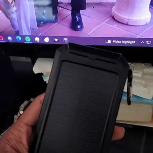 Product Review of 10000mAh Portable Solar Power Bank, Dual USB Output Port Waterproof Power Bank with LED Light, Solar Phone Charger Compatible with iPhone & Android #TOP PICKS from R**g