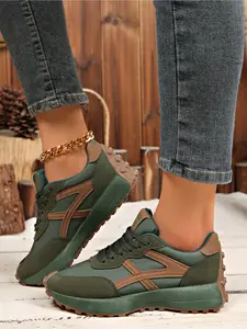 Women Height Increasing Thick Sole Non Slip Comfortable Breathable Running Shoes for Outdoor Sports