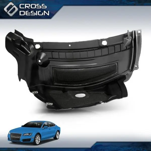 CROSSDESIGN Front Left Fender Wheel Spoiler, 1 pc 1-left Fender Liner, Polypropylene Plastic Mud Flap Splash Guard, Direct Pricing Fit For 2012-2014 Audi A7