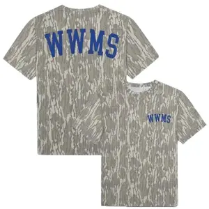 Vintage Bottomland Camo WWMS Shirt, WWMS Wood Camo T-Shirt, Retro Style Camouflage Tee, Classic Woods Camo Apparel, Outdoor Inspired WWMS Tee