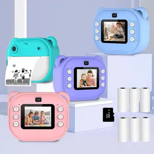 Instant Camera, Portable Camera, Multifunctional 1080P HD Dual Lens Kids Instant Print Camera with 32GB Storage, Video Selfie Toy Cam for Boys & Girls