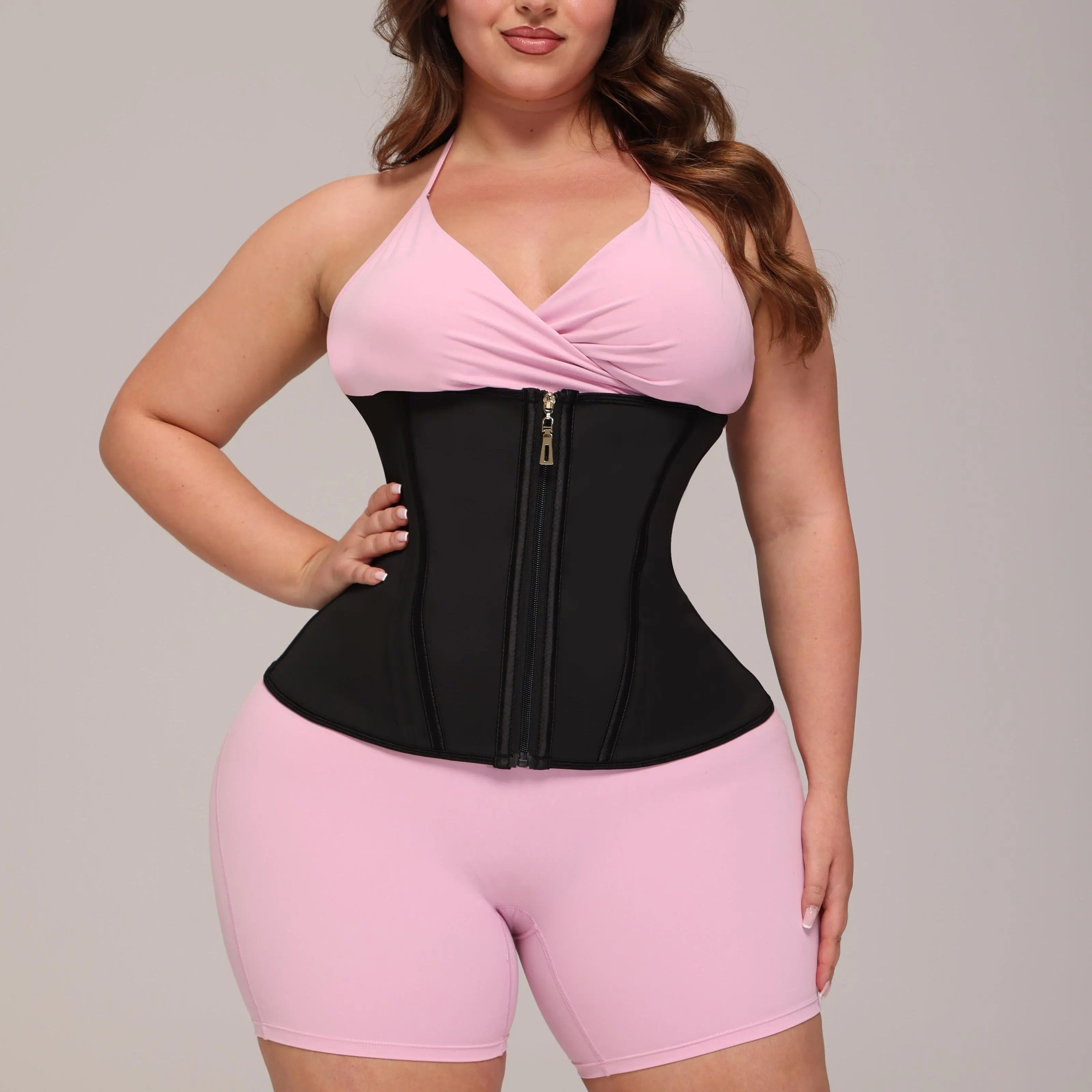 Sculpt Touch Hourglass Waist Trainer - Tummy Control Faja Shapewear for Women, Seamless Body Shaper Corset Under Clothes Fit Black