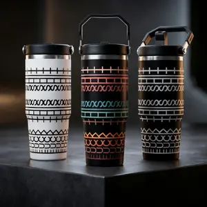 Funny Office Humor 30oz Tumbler - "I'm Fine" Hidden Message Mug Emotional Support Bottle for Work Coworker Appreciation Gift