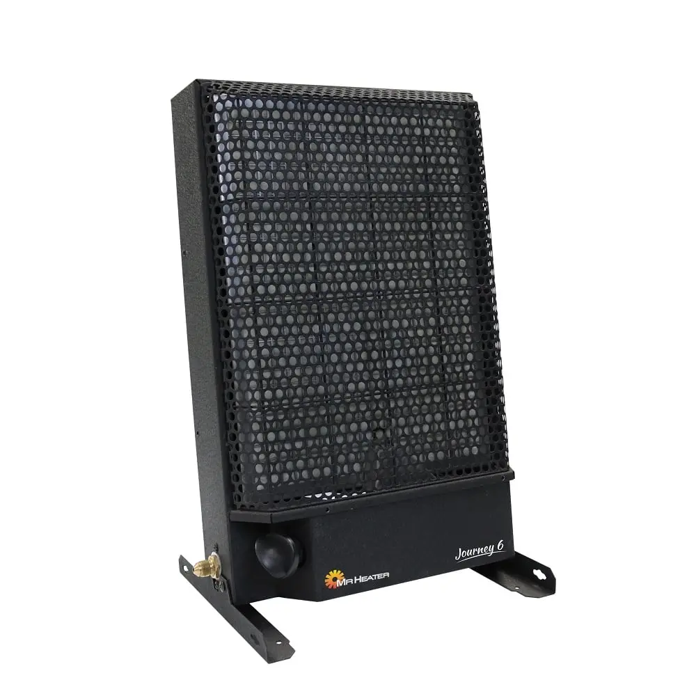 Mr. Heater 14 in. 6000 BTU Catalytic Heater - Black, Radiant Heat, Rectangular Base, Ideal for RV Users, Keep Whole Family Warm, Maximize Safety