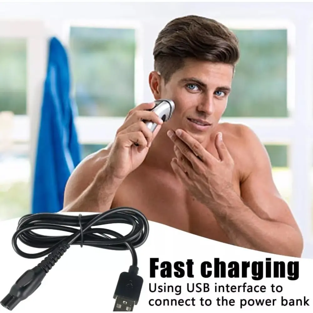 Compatible with Philips Shaver Charger Cable 5V Universal S1113 S1115 S2313 X5000 S5831 PQ889 Men Grooming Shaving Power USB