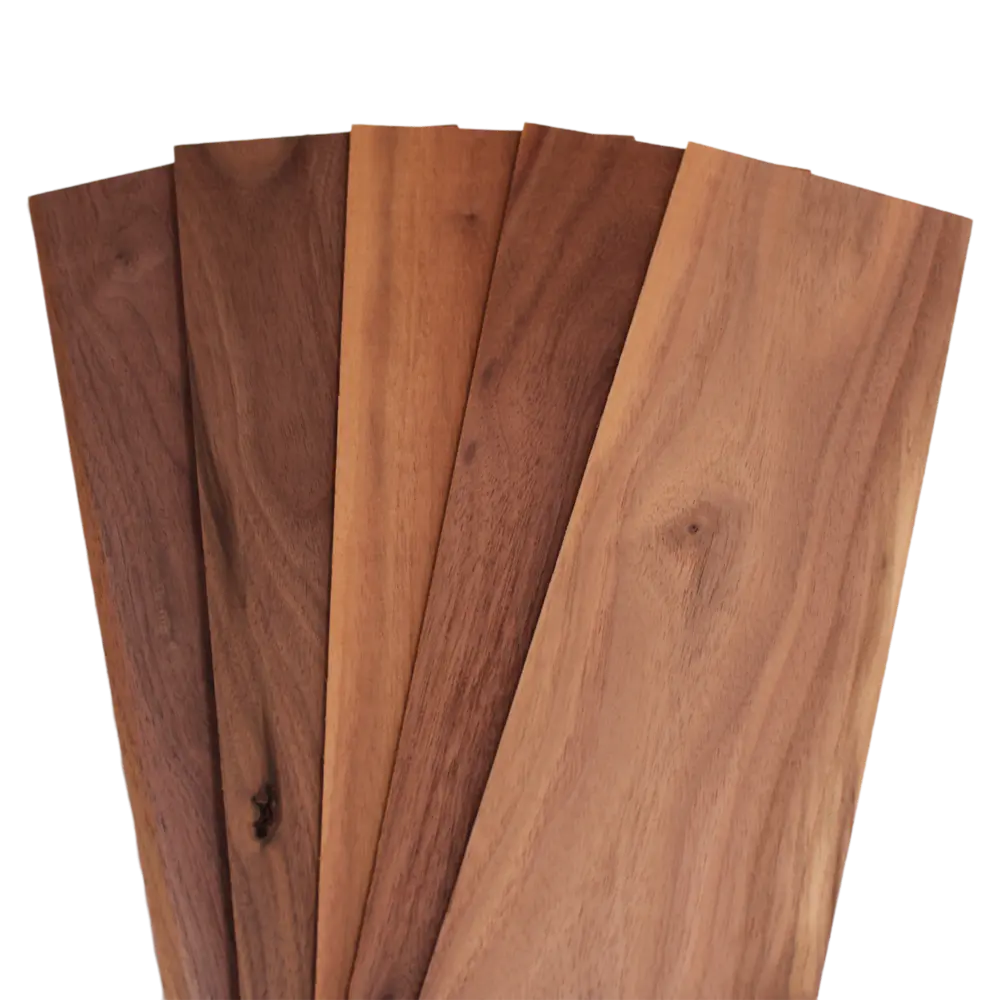 Natural Black Walnut Thin Sawn Lumber Boards (10PCS) 1/8" x 4"
