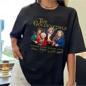 Nostalgic THE GOLDEN GIRLS T-Shirt - TV Series Graphic, Durable Cotton Daily Wear