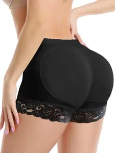 Joyshaper Women’s Comfort Fit Butt Lifter Padded Lace Panties Enhancer Underwear